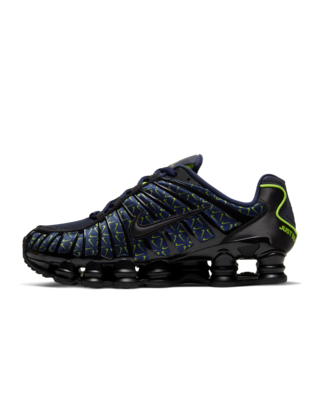 Nike shox black blue on sale